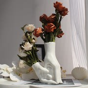 北欧家居现代创意艺术手造型陶瓷摆件客厅书房桌面装饰品