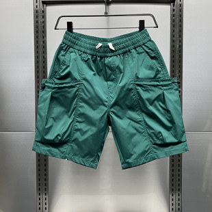 夏季男士潮流工装短裤美式潮牌大口袋运动裤糖果色休闲五分裤