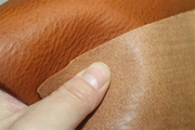 意大利托斯卡纳mbox牛皮焦糖色，软植鞣头层真皮，25一尺手工diy皮料