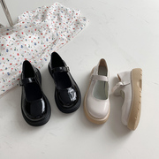 单鞋女2023秋季玛丽珍鞋日系jk软妹圆头娃娃鞋小众设计小皮鞋