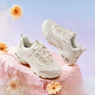 Skechers斯凯奇城市花园系列女子小雏菊刺绣运动熊猫老爹鞋896180