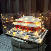 中国古风建筑积木拼装模型，角楼太和殿3d立体拼图益智玩具男女礼物
