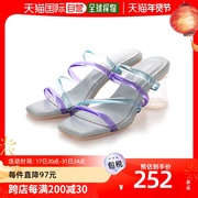 日本直邮libertydoll女士，凉鞋混色条带高跟，透明防水耐磨女鞋