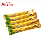 麦馨maxim摩卡咖啡韩国进口三合一速溶咖啡粉黄色礼盒10条装