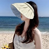 防晒帽女夏季防紫外线贝壳，遮阳帽空顶太阳，帽子夏天可折叠2024