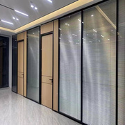 绍兴台州杭州办公室玻璃隔断墙铝合金中空内置百叶钢化玻璃高