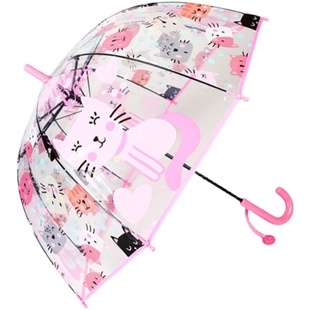 透明伞雨伞儿童，伞男女孩卡通赛车小学生，伞自动雨伞