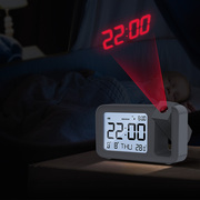 高档日本多功能投影闹钟桌面时钟学生用创意投射表床头电子钟起床