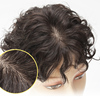 头顶补发片女瑞士网遮白发轻薄无痕增发真发卷发块中老年假发片