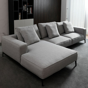 2021年布艺沙发客厅现代简约大小户型三人转角多人沙发组合