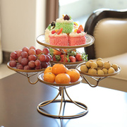 欧式水果盘现代客厅家用多层水果篮创意时尚干果，点心盘茶几糖果盘