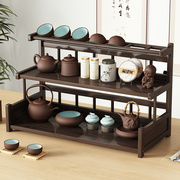 桌面置物架新中式茶几办公室桌上博古架小型家用茶叶架展示陈列架