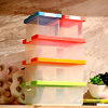 日式塑料大号中号玩具收纳箱厨房储物盒食品整理箱密封透明储物箱