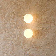 极简北欧球形壁灯墙灯轻奢黄铜走廊，过道镜前灯卧室床头圆球吸顶灯