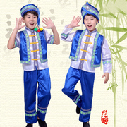 少数民族服装儿童苗族男童，衣服幼儿傣族，彝族服装三月三壮族服