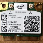 hpintel1000300m无线网卡，hp2230s8560w572520-001