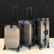 复古全金属铝镁合金拉杆，行李箱旅行万向轮密码，登机箱子24寸28男女