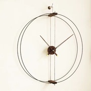 西班牙极简现代轻奢挂钟客厅家用玄关样板间艺术石英钟装饰静音表