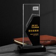水晶奖杯定制金属树脂大拇指五角星比赛公司年会颁奖运动奖牌