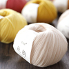 羊毛线手工编织手编毛衣球，围巾外套内衣中细米白色，毛线团(毛线团)细线编织