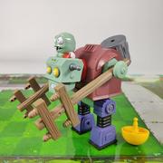 植物大战僵尸2玩具机甲巨人大号机豌豆荚射手贝壳冲浪滑板