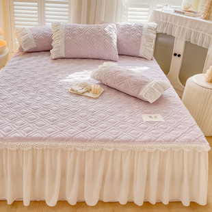清新简约有效保护床垫，可机洗水洗夹棉款