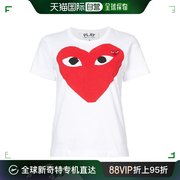 香港直邮潮奢commedesgarconsplay女士白色，棉质t恤p1t025