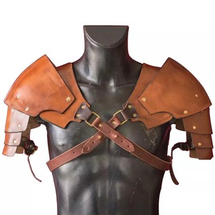 跨境亚马逊舞台表演复古中世纪北欧维京，骑士cosplay盔甲护肩
