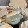 碗碟套装家用轻奢餐具，盘子陶瓷碗盘北欧创意，沙拉碗吃饭碗汤碗带盖