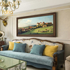 客厅装饰画美式挂画世界名画沙发，背景墙复古壁画餐厅欧式风景油画