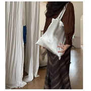 chiouu自制百搭银色大容量基础布袋，布包环保布袋