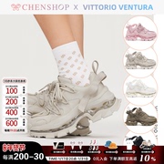 VITTORIO VENTURA薇薇燃牛皮全气垫厚底老爹鞋CHENSHOP设计师品牌