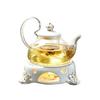 欧式泡花茶壶煮花草茶具套装加茶道璃陶瓷煮茶炉花茶杯蜡烛红茶壶