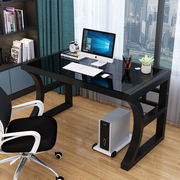 电脑桌台式家用玻璃，电竞桌卧室简易工作台书桌，学生学习桌子办公桌