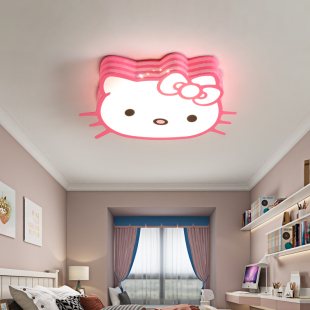 可爱猫儿童房灯男孩房间，灯卡通卧室，吊灯创意led护眼幼儿园个性灯