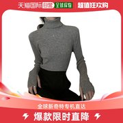 韩国直邮FASHIONFULL 围脖竖条纹高领针织衫(TIME SALE 10%)