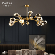 帕莎灯饰全铜轻奢客厅，吊灯现代简约大气，水晶卧室餐厅2024灯具