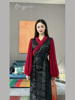 雍嘉娜藏装黑色系西藏服波拉裙雪纺纱袖女士2023