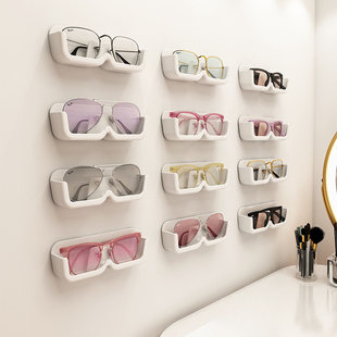 眼镜收纳架浴室床头防压壁挂太阳镜墨镜陈列道具近视眼镜框展示架