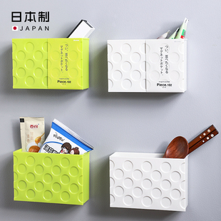 日本进口inomata厨房冰箱，磁铁吸附小物件，塑料收纳盒工具储物盒子