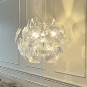 亚克力客厅灯现代简约夹克吊灯，松果灯叶片卧室灯具吧台创意餐厅灯