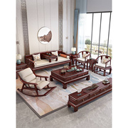 新中式酸枝木罗汉床，现代古典高档红木仿古禅意沙发，床小户型罗