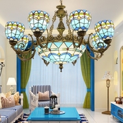 地中海风格吊灯波西米亚客厅灯卧室走廊灯美式铁艺吊链灯壁灯