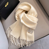 韩版纯色围巾 冬季保暖羊毛 澳洲羊毛