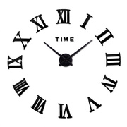 北欧创意挂钟diy亚克力钟表客厅家居装饰大尺寸镜面墙贴时钟