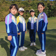 夏季幼儿园园服中小学生班服三件套儿童棒球服运动套装二年级校服
