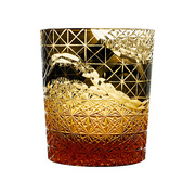 精美日式酒杯家用高档雕刻水晶玻璃杯日本江户切子杯销子威士忌杯