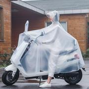雨披电瓶电动车雨衣，透明单人雨衣成人骑行摩托，自行车透明雨衣