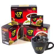 越南G7黑咖啡速溶提神美式纯黑咖啡无蔗糖0脂进口30杯