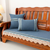 四季通用沙发垫子老式木头沙发软垫实木三人加厚加硬沙发垫海绵垫